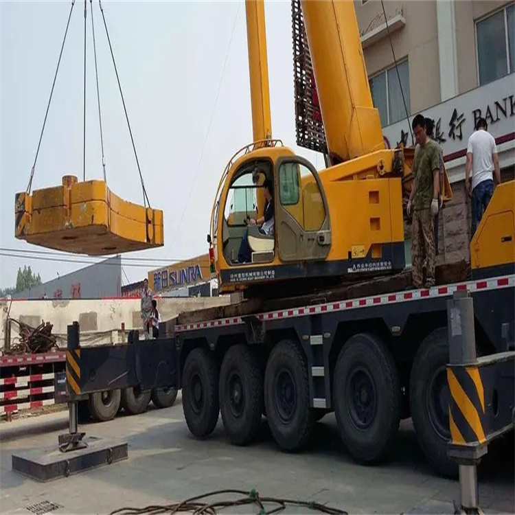 三明梅列当地吊车出租|机器吊装|75吨|工厂搬迁服务